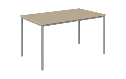 JPT 140 Jídelní stůl 1394 x 800 mm, deska bříza irská / podnož stříbrná